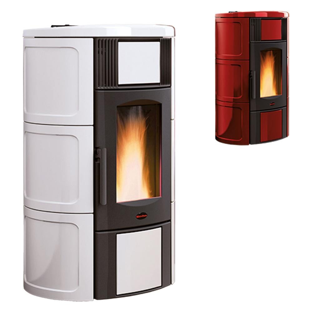 Termostufa A Pellet 'iside Idro' 2.0 Colore Bordeaux | Leroy Merlin