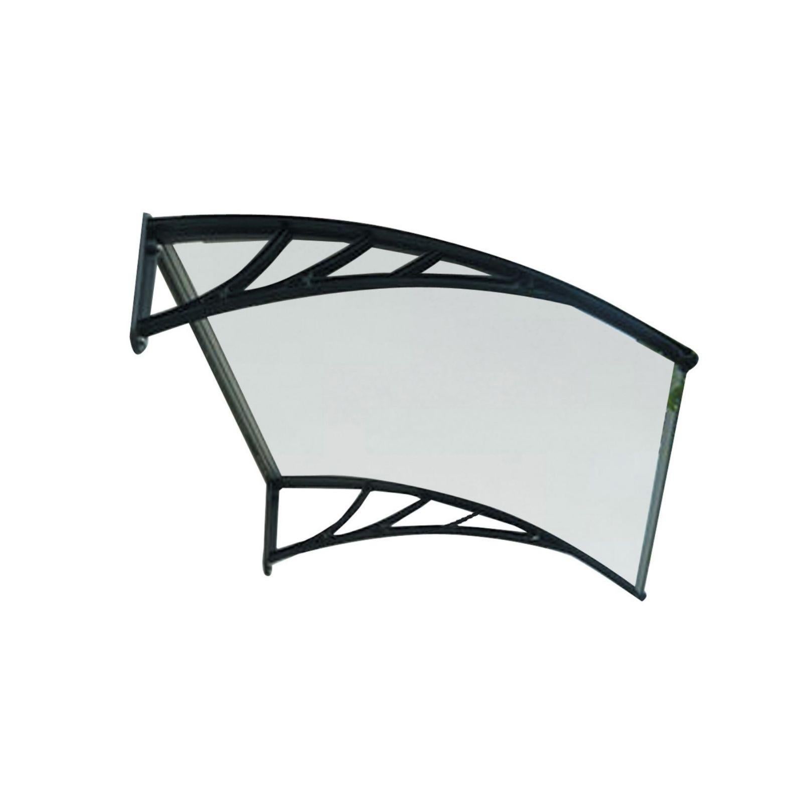 Pensiline Per Esterno Pensilina Tettoia In Policarbonato Trasparente Frankystar Ame, Dimensioni 120x40 Cm, Per Protezione Porte E Finestre Tettoie Per Esterno