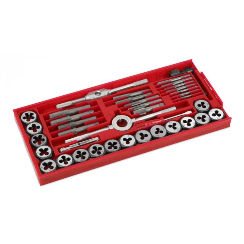 GUNSON 77123 - Set da 23 maschi e filiere per filettatura Whit Worth