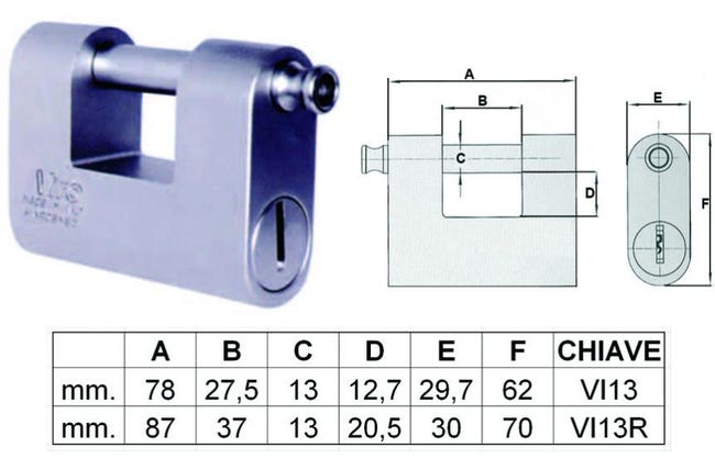 Lucchetto per lockout elettrico in nylon Lucchetto per lockout elettrico in nylon