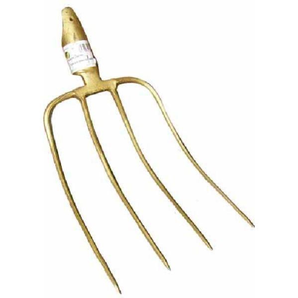 Forca Piegata 4 Denti A Punta - Attrezzo Agricolo Per Giardinaggio