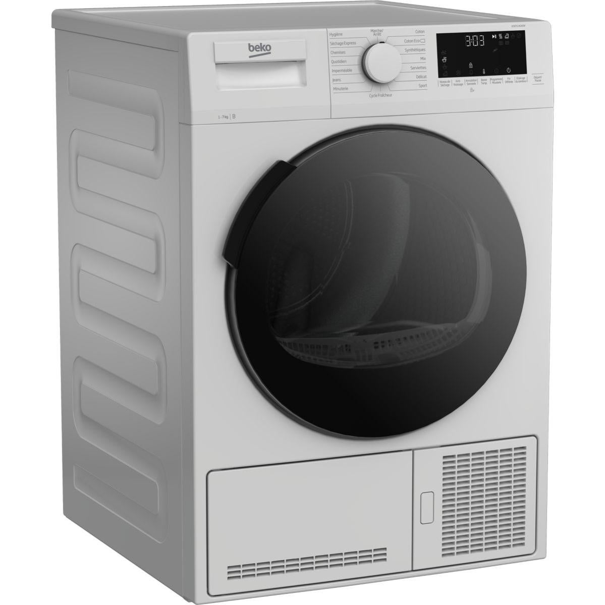 Seche Linge A Condensation Beko Dcb7114ga0w Aquawave Leroy Merlin