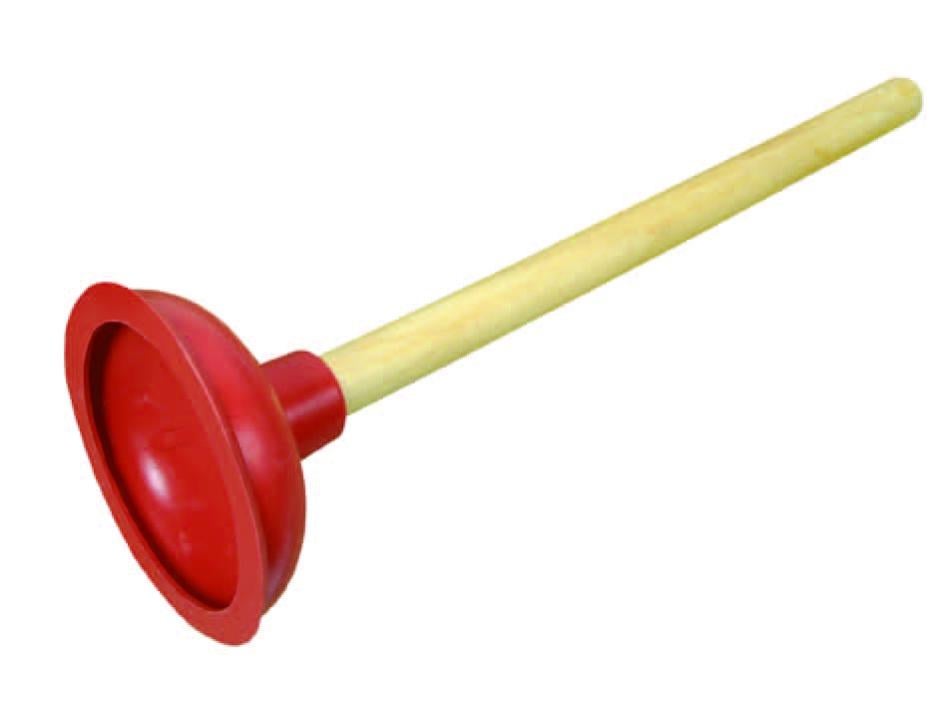 Sturalavino In Gomma Con Manico In Plastica, Lunghezza 120 Mm