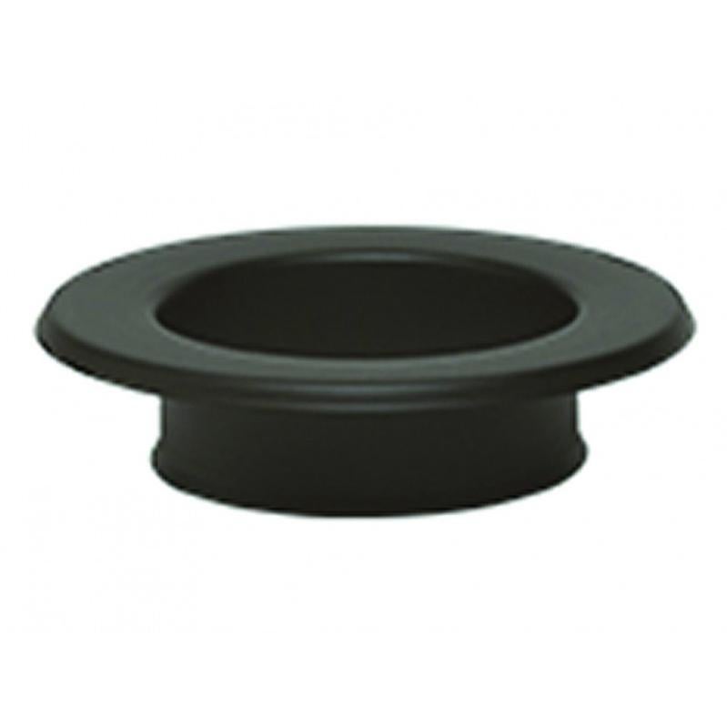 Wolfpack Rosone Per Stufa A Pellet - Diametro 80 Mm, Colore Nero Smaltato - Finitura Elegante
