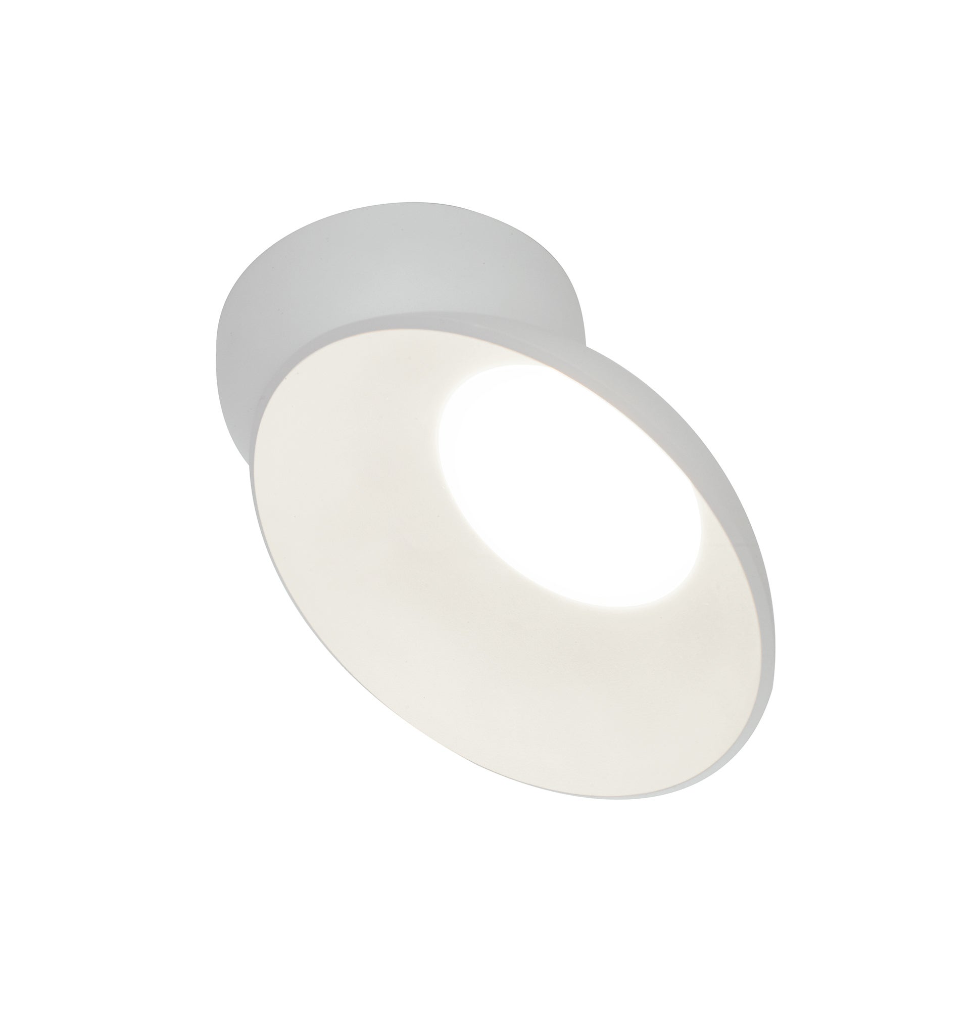 Aplique led blanco omnia en aluminio 15w 3000k (luz cálida) regulable 20x20x14 3cm.