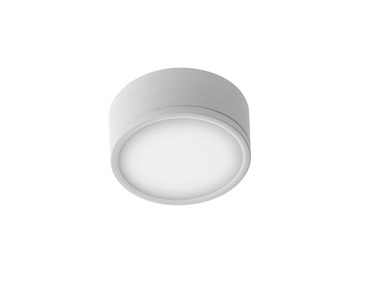 Klio plafón led blanco de acrílico y aluminio 22w 3000k (luz cálida) 16 8x16 8x5cm.