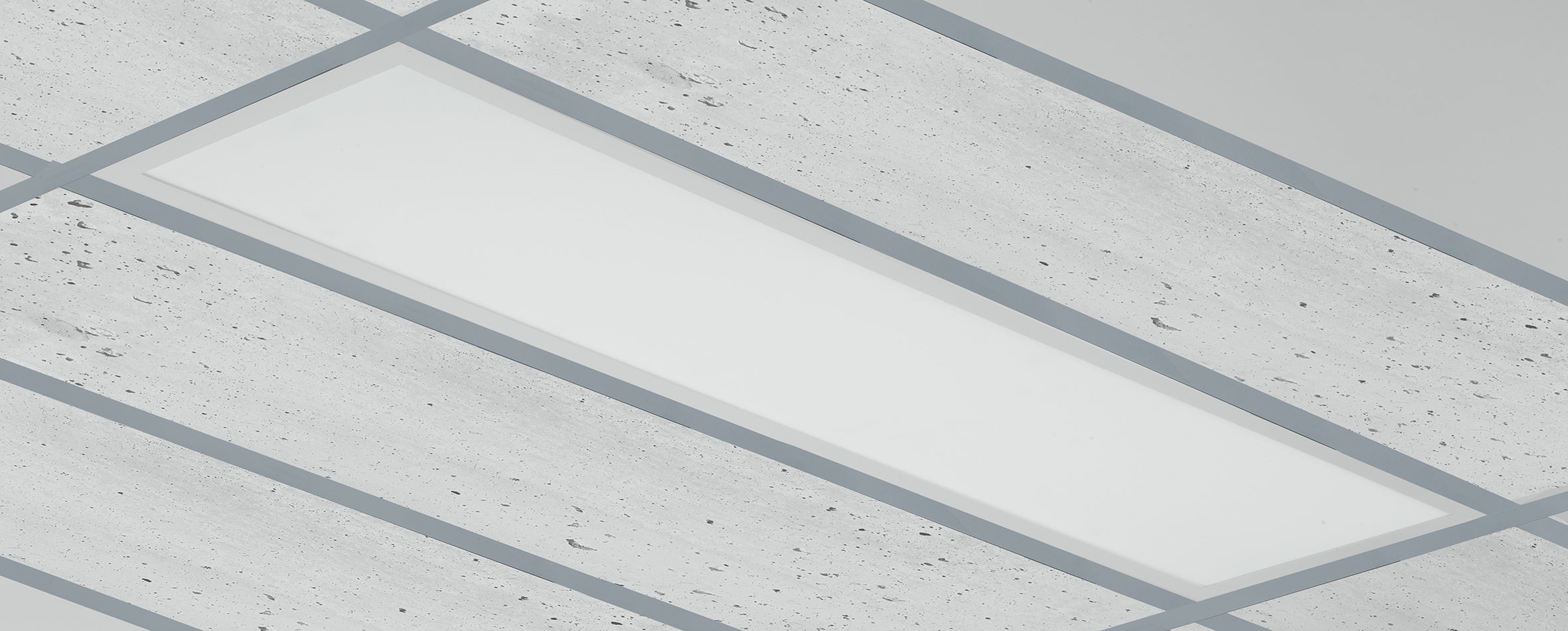 Panel led blanco en aluminio 40w 4426lm 6000k (luz fría) 29 5x119 5x3 5cm.
