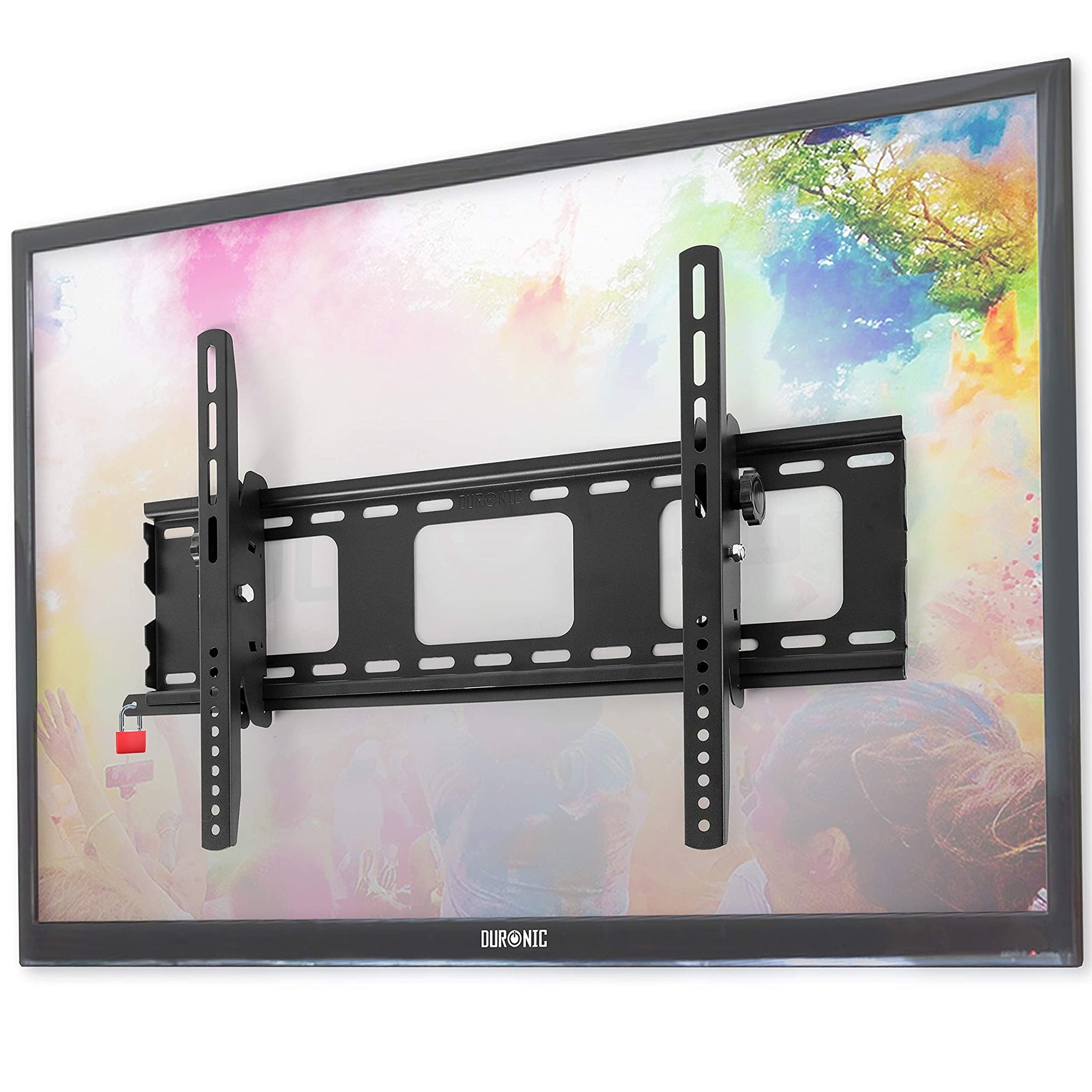 Duronic TVB103M Support mural universel inclinable pour écran de télévision  avec barre de sécurité – 33 à 65 pouces / 83 à 165 cm