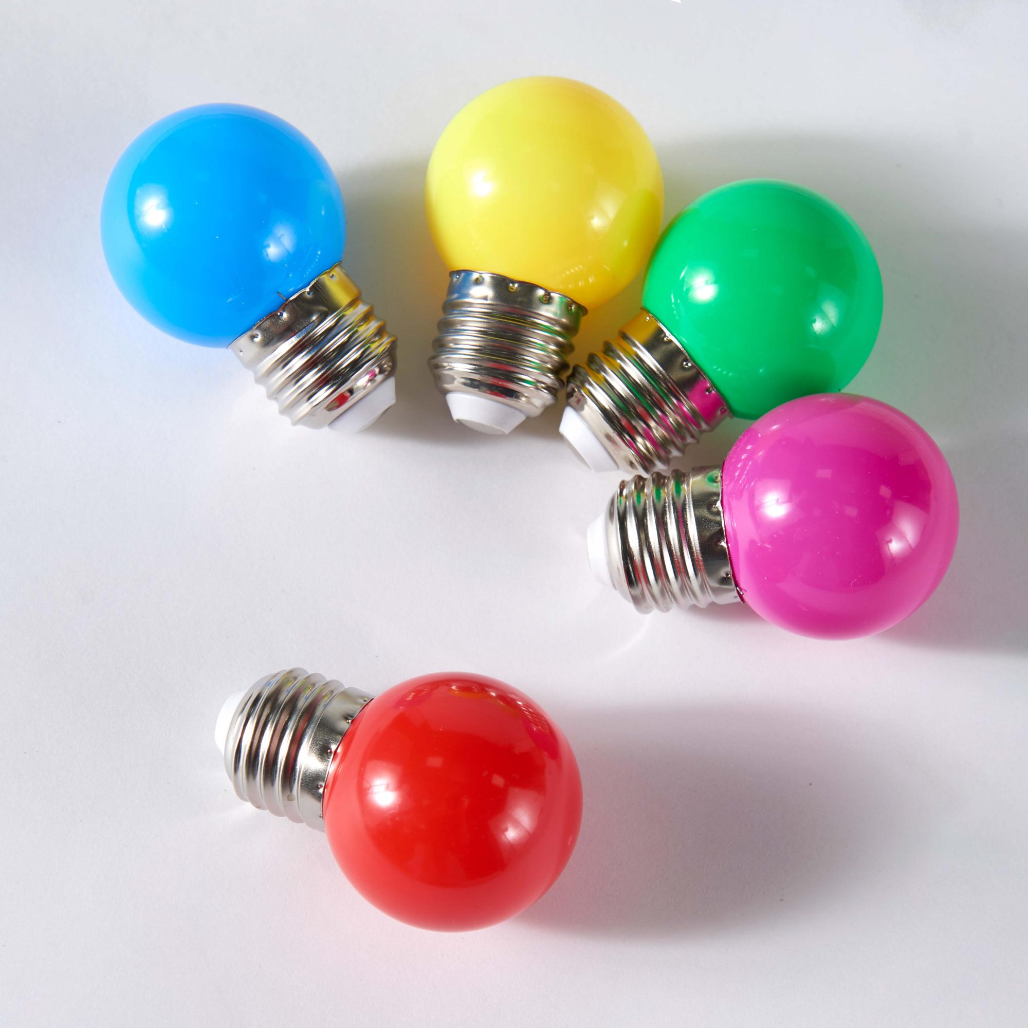 Lot de 5 ampoules de couleurs Leroy Merlin