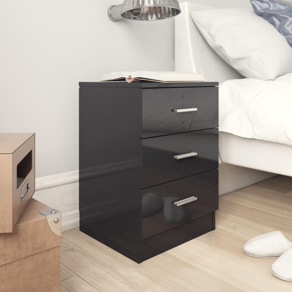 Comodini Con Luci Led 2 Pz Rovere Di Sonoma 39x34,5x50 cm 8721158253354