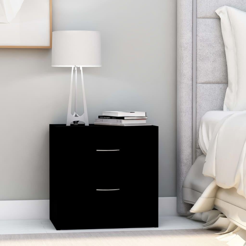 Comodini Con Cassetto Tavolini Da Notte Cassettiera Camera Da Letto Mobiletto Design Moderno 2 Pz Neri 39x39x475 Cm In Legno Multistrato Vxn929129 Maisonchic 74997991