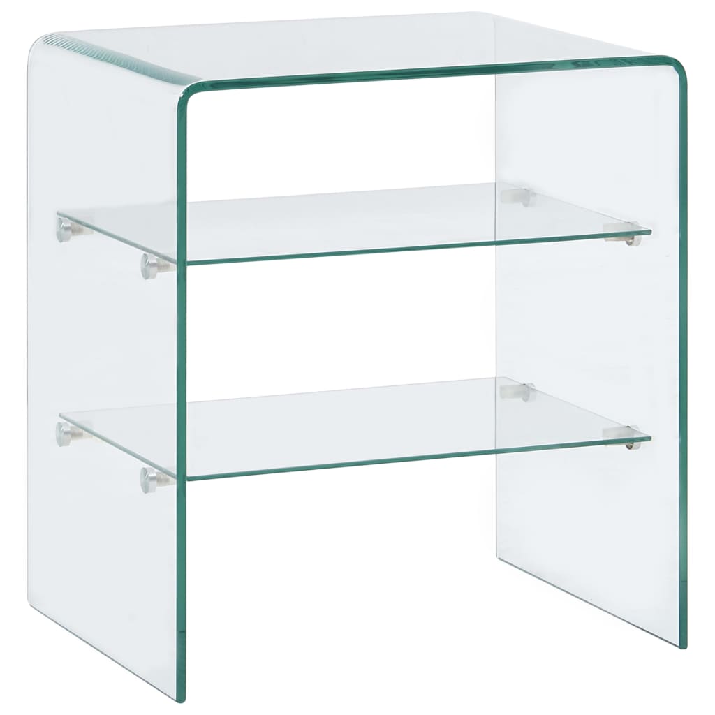 Mesa de centro de vidrio templado 50x40x56 cm