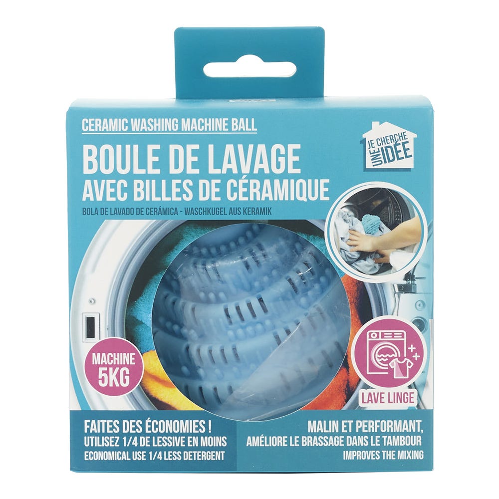 Accessoire lave linge,Boules de séchage réutilisables en PVC bleu,boule à  lessive,adoucisseur de tissu pour le - 4Pcs[B83850] - Cdiscount  Electroménager