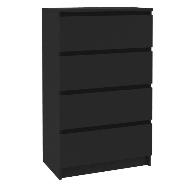 vidaXL Credenza Nera 55x30x77 cm in Legno Massello di Mango e vidaXL Credenza Nera 55x30x77 cm in Legno Massello di Mango e