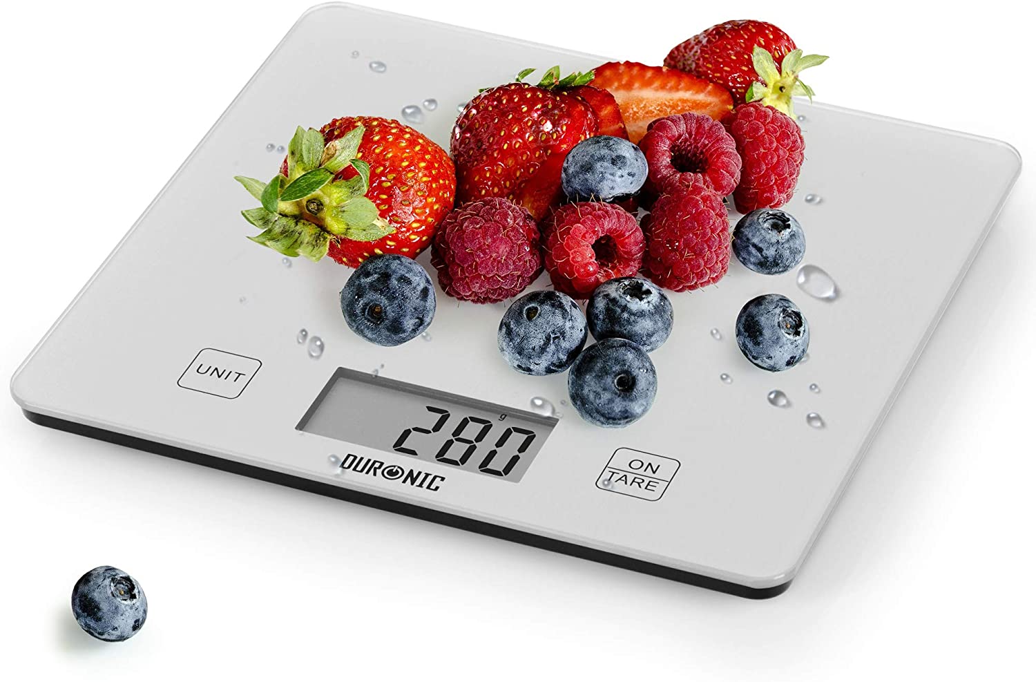 Duronic KS1080 Bilancia da cucina, Bilancia ad alta precisione con display  digitale, Portata 1g / 5 kg, Piattaforma in vetro argento