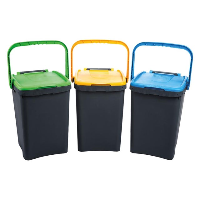 Pattumiera per raccolta differenziata 'ecoplus' 20 lt. - cm 34 x 34 x h 34