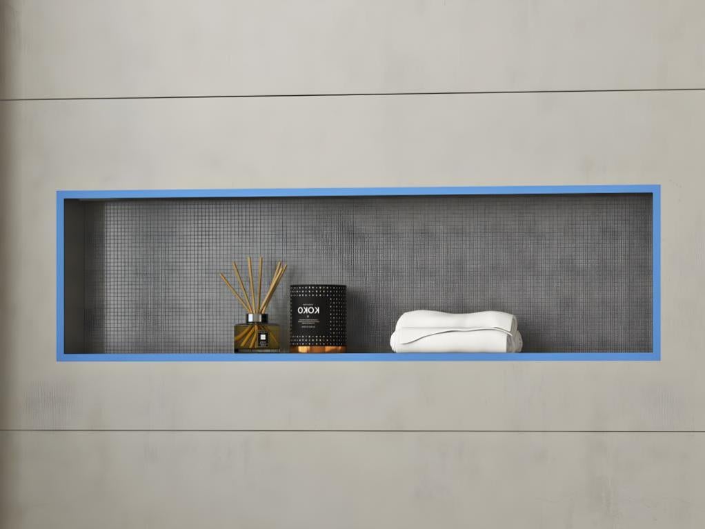 Niche de douche à encastrer et prête à carreler - 31 x 91 cm - KLARA