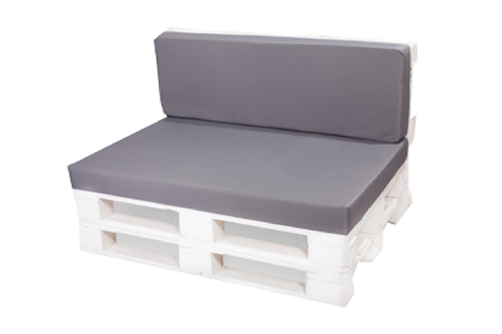 Garden Factory Set Cuscini Per Pallet - Seduta 120x60 Cm E Schienale 120x40 Cm, Colore Antracite - Foto 9