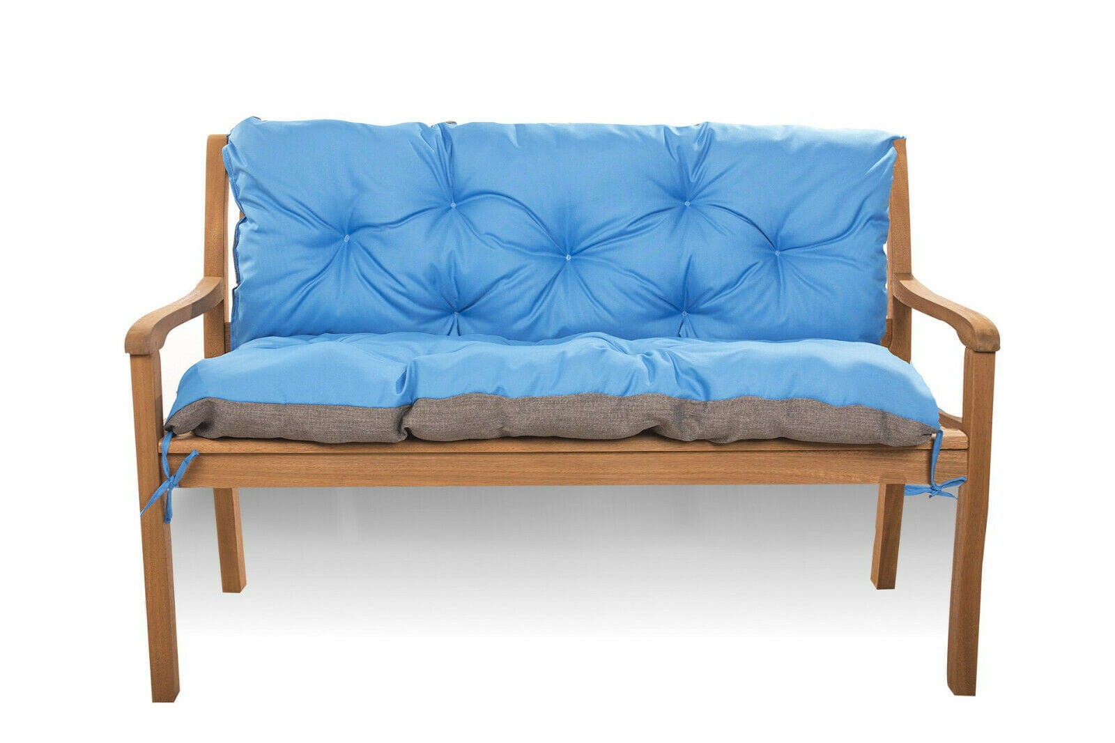 Cuscino per panca da giardino 160 x 60 x 50 cm, cuscino per esterno, cuscino  per divano blu