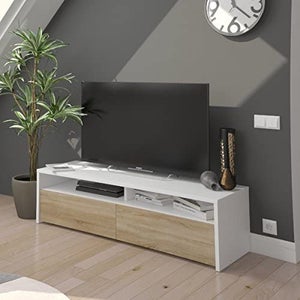 Mobile porta TV in legno bianco 160 cm Ballarat