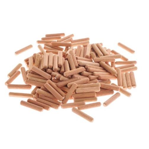 Nuovo 1,000 X Tasselli Di Legno Duro Scanalati Perni M10 X