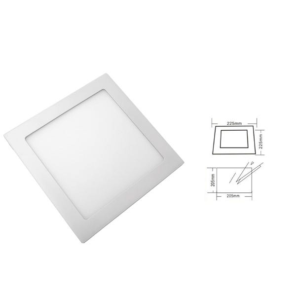 Coblux LED spot encastrable | carré | blanc chaud | 4 watts | dimmable |  différentes couleurs