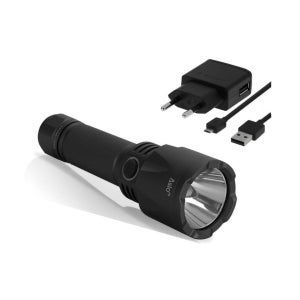 Baladeuse LED rechargeable USB 10W 1000 Lumens - Autonomie 3h blanc  industrie 6500K