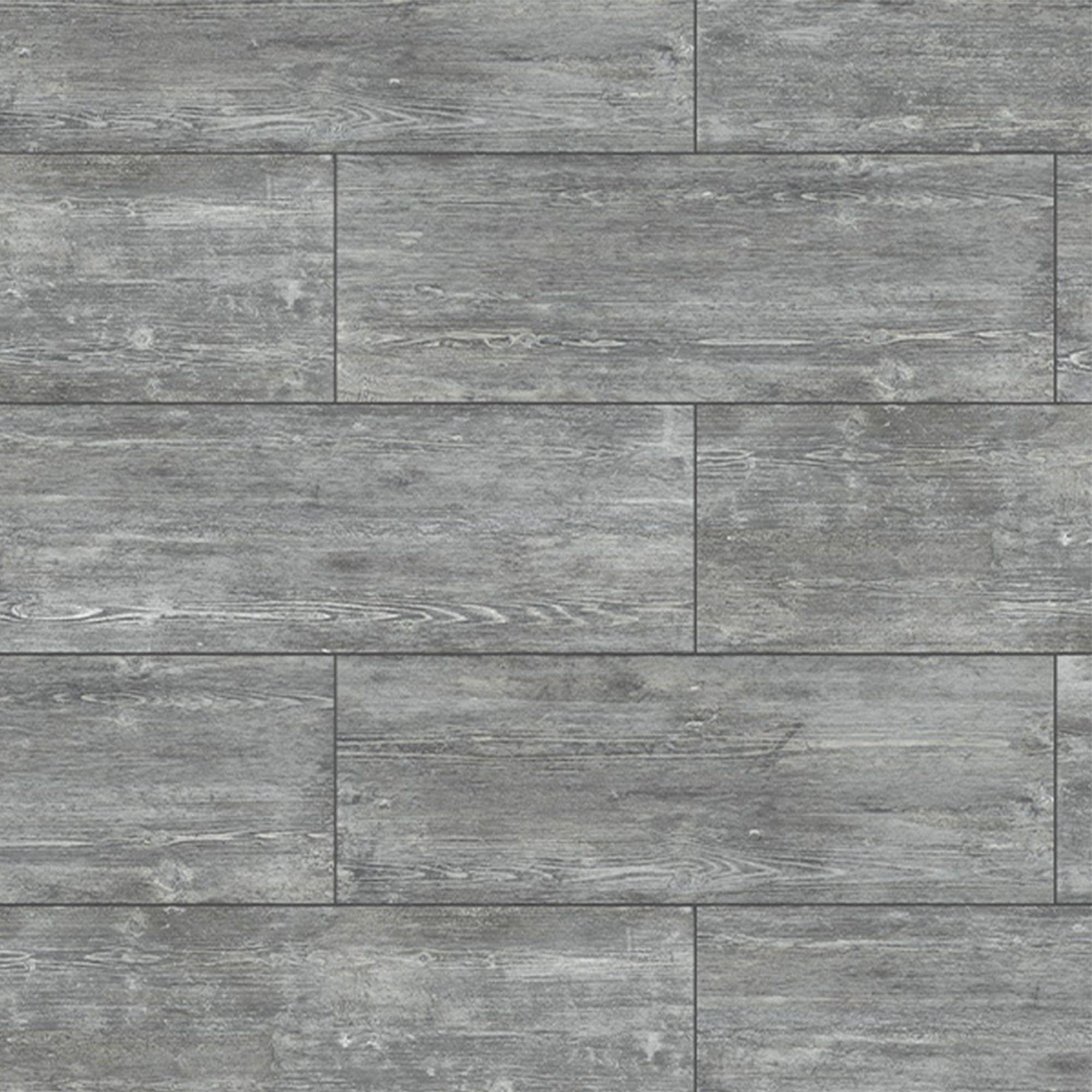 Carrelage sol extérieur grès cérame Premium effet bois gris Hutan l.40