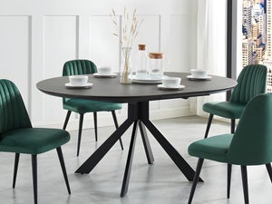 Table à manger extensible 160 à 240 cm ZOLA plateau céramique | BOBOCHIC®