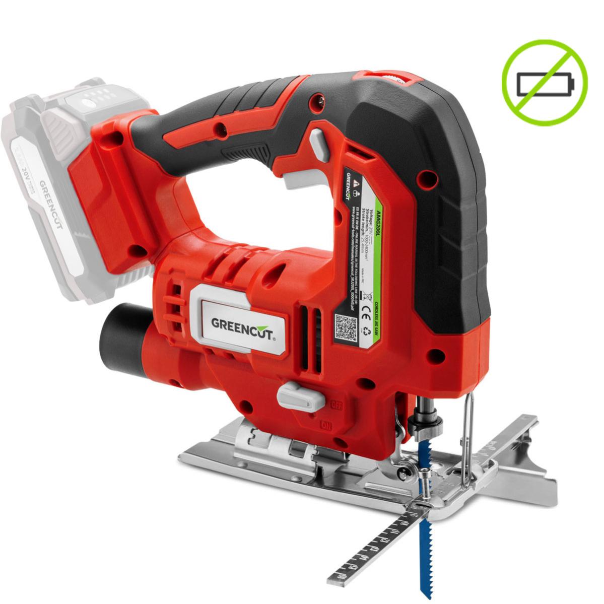 Seghetto Alternativo A Batteria 20V SRJ200L - 4 Posizioni Lama, Taglio Fino A 65 Mm Su Legno, Inclinabile 0-45°, Batteria 2.0 Ah E Caricabatterie Inclusi