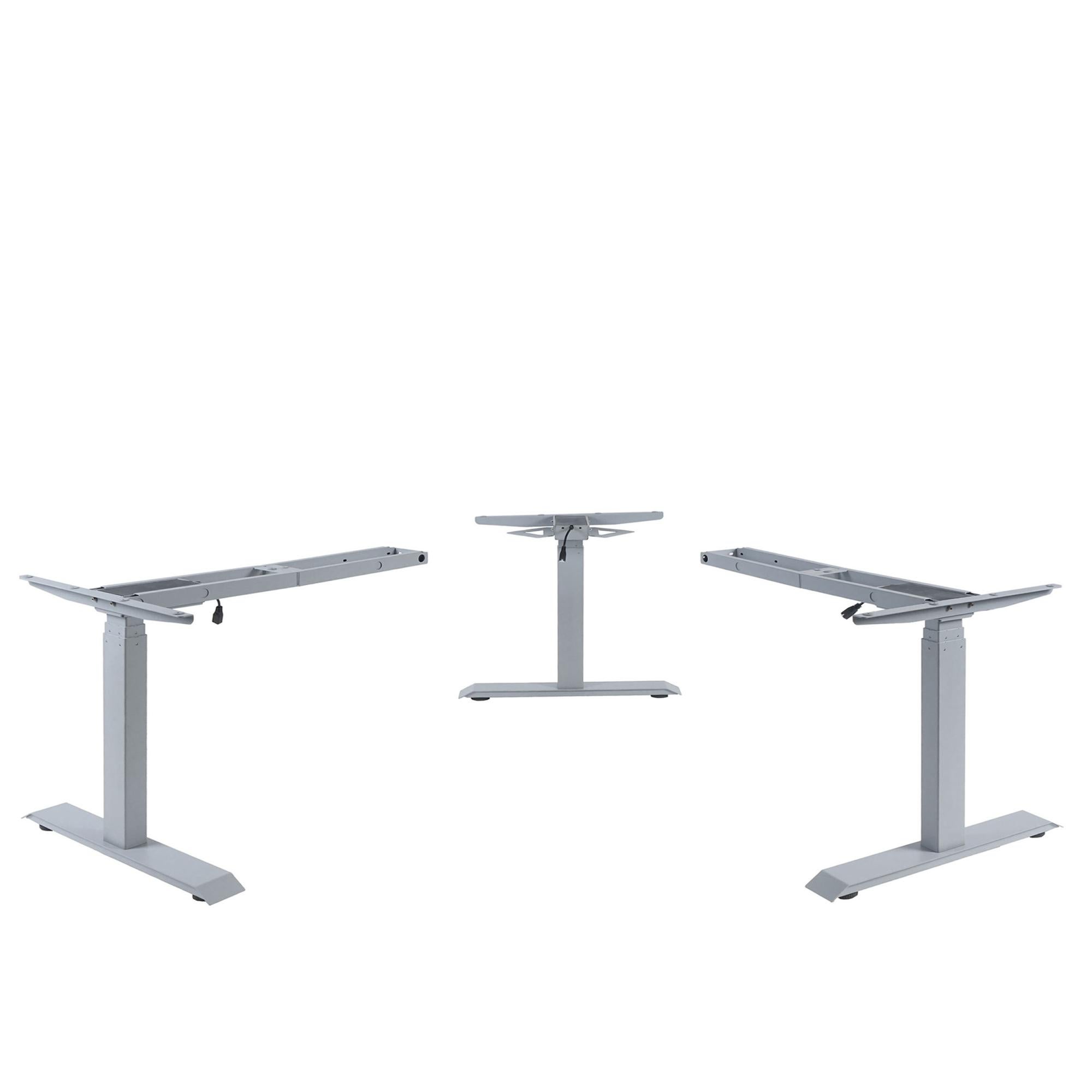 SANODESK EC4 Telaio Scrivania Regolabile In Altezza Elettrica Con Doppio Motore – Gambe In 3 Sezioni (60-125 Cm), 4 Memorie, Anticollisione, Carico 100kg, Grigio