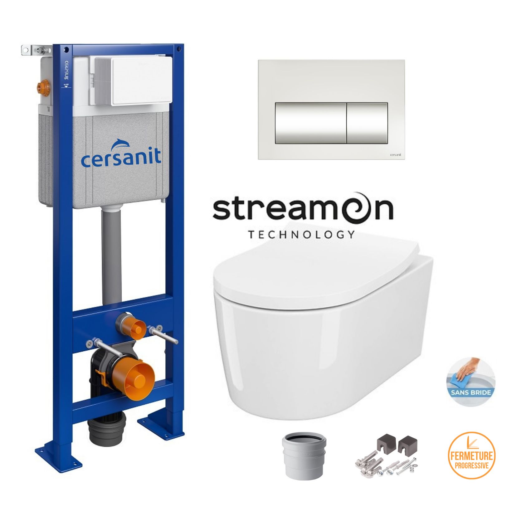 Abattant wc suspendu cersanit clearance