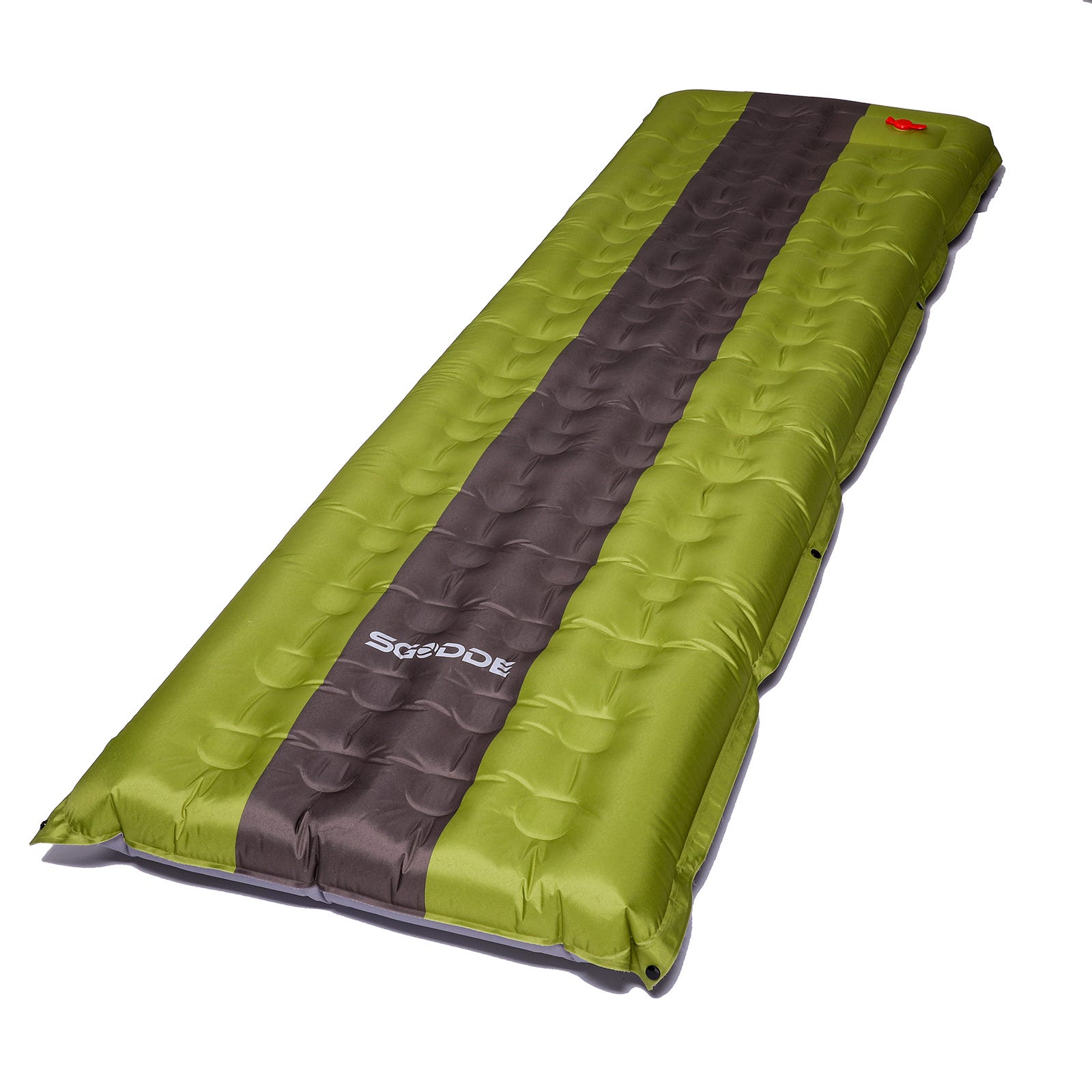 Colchón de dormir Colchón inflable accesorio camping L.198 x l.70cm  Verde+Gris