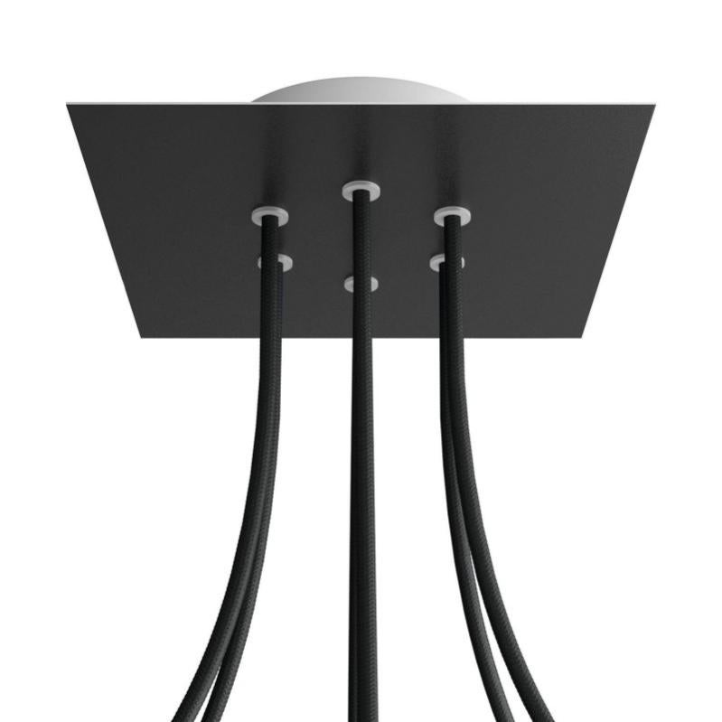 Rosone Da Incasso Rasomuro - Nero, 1 Foro Centrale, Diametro 125 Mm | Per Lampadari E Punti Luce A Soffitto - Foto 8