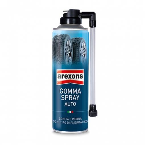Bomboletta arexons gomma spray ripara gonfia pneumatico tubeless auto  foratura