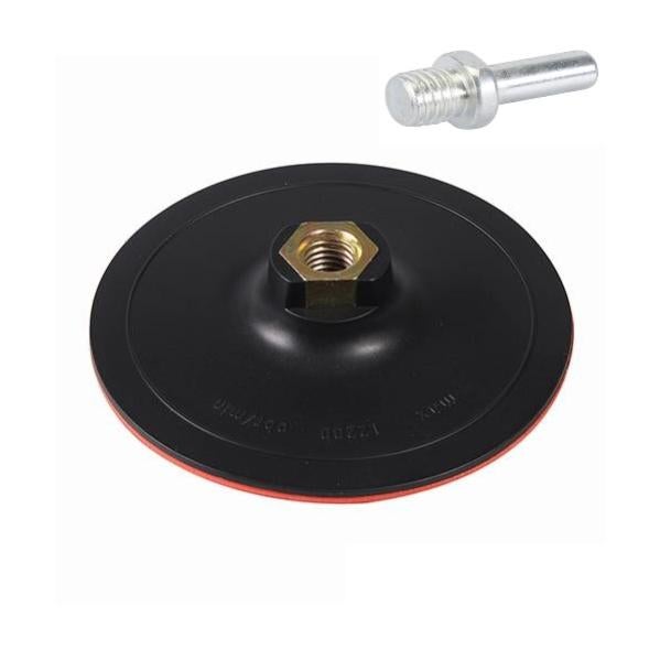 Platorello A Strappo 115 Mm Con Cuffia In Lana Per Trapano E Smerigliatrice Angolare – Attacco Velcro, Perno 8 Mm E Filettatura M14, Perfetto Per Levigare E Lucidare