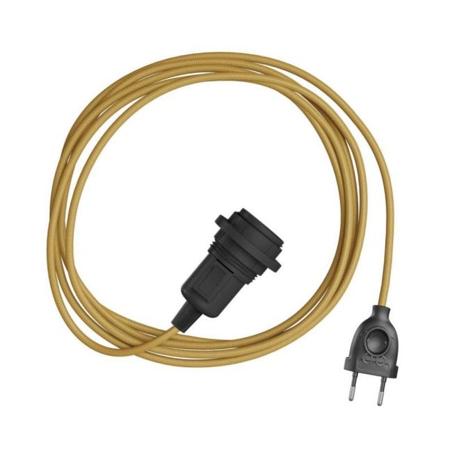 creative cables - Snake Lampada in silicone con interruttore e spina - Senza lampadina, Desert Brown creative cables - Snake Lampada in silicone con interruttore e spina - Senza lampadina, Desert Brown