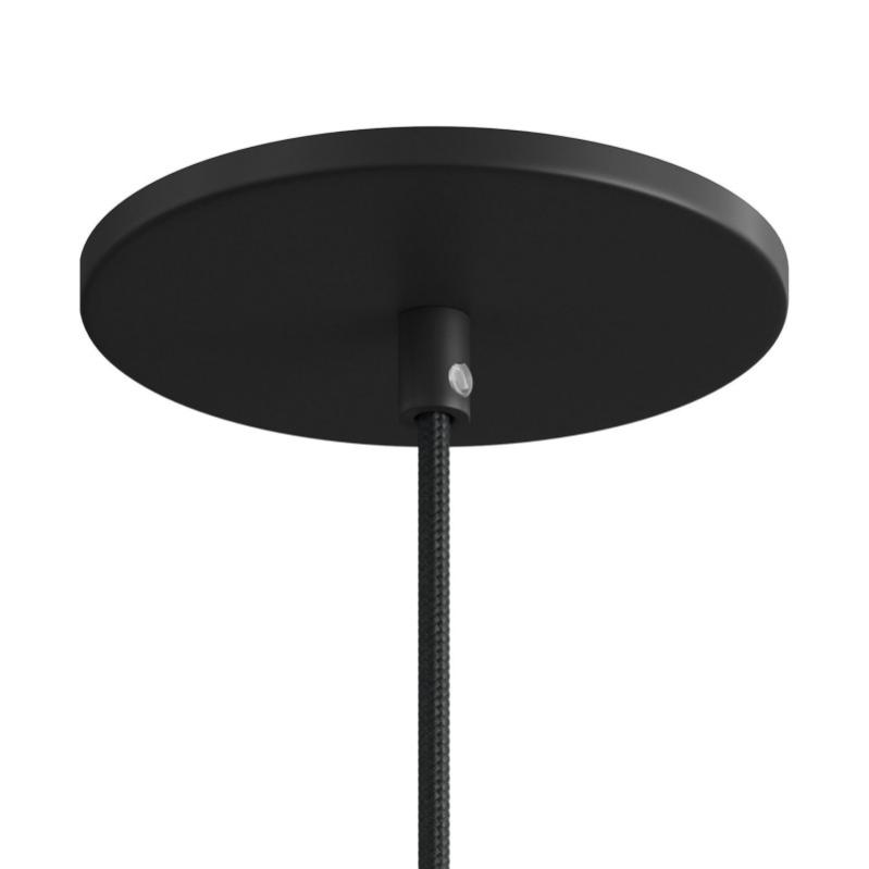 Rosone Da Incasso Rasomuro - Nero, 1 Foro Centrale, Diametro 125 Mm | Per Lampadari E Punti Luce A Soffitto - Foto 9