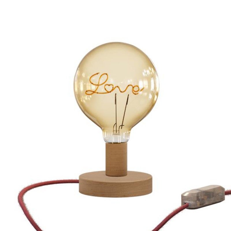Lampe en liège artisanale Cosy- Lampe d'ambiance-Lampe à poser Vegan – Oak  Forest