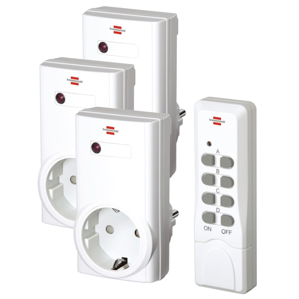 Prise électrique Brennenstuhl, blanc, télécommande d'appareils électriques,  100 m de portée acheter à prix avantageux