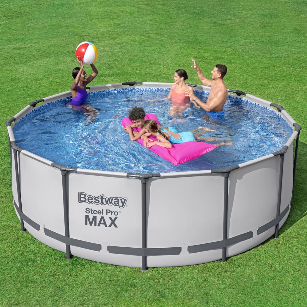 Bestway Ensemble de piscine rectangulaire Power Steel 404x201x100 cm