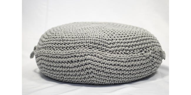 Decorazione da parete cotone grigio argento e bianco sporco 39 x 33 cm Decorazione da parete cotone grigio argento e bianco sporco 39 x 33 cm