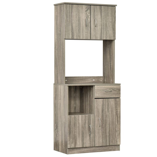 Walker Edison Liss Contemporary - Credenza minimalista a 4 ante, 178 cm, noce scuro Walker Edison Liss Contemporary - Credenza minimalista a 4 ante, 178 cm, noce scuro