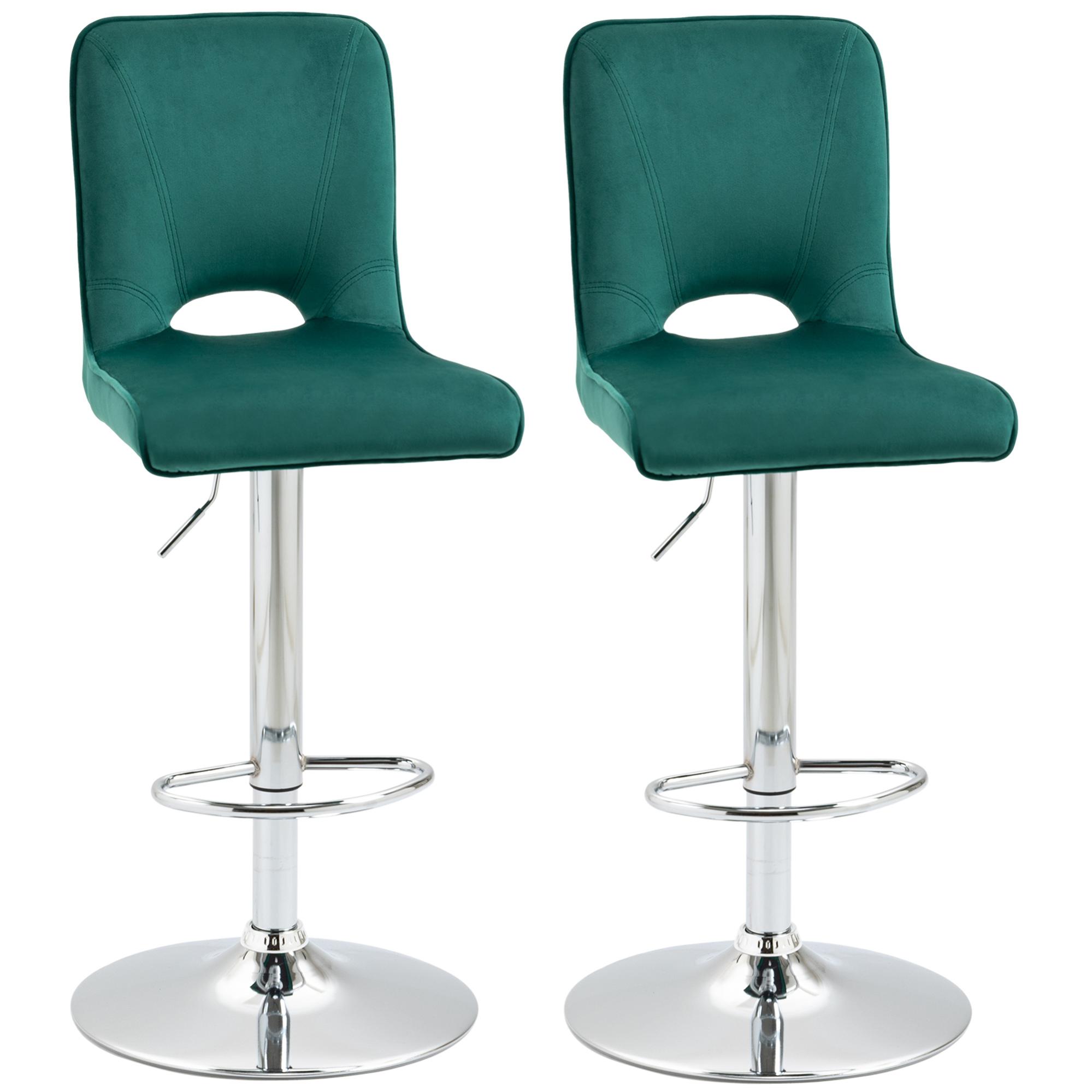 da Lavoro rotelle a Croce Sgabelli Pieghevoli NOVA Set di 2 sgabelli girevoli da Bar Altezza Regolabile Beige Comodi Effetto Cromato 