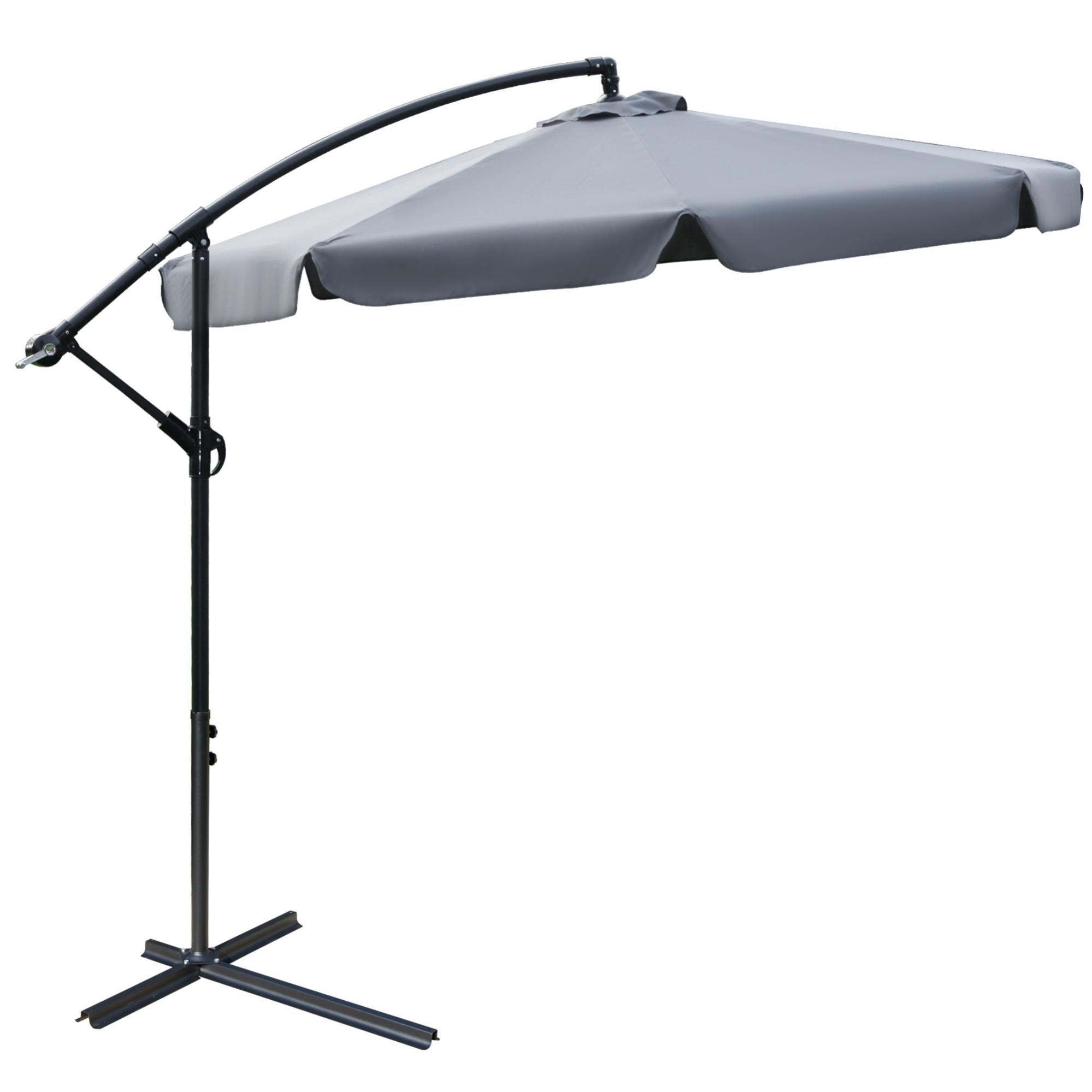 VONROC - Ombrellone Da Giardino 300x300cm. Parasole A Sbalzo. Girabile