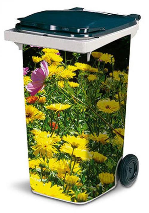 Autocollants Numérotés Pour Poubelle à Roulettes - 40 Pièces Chiffres 0 à 9, Motif Tournesol, PVC Imperméable - 2
