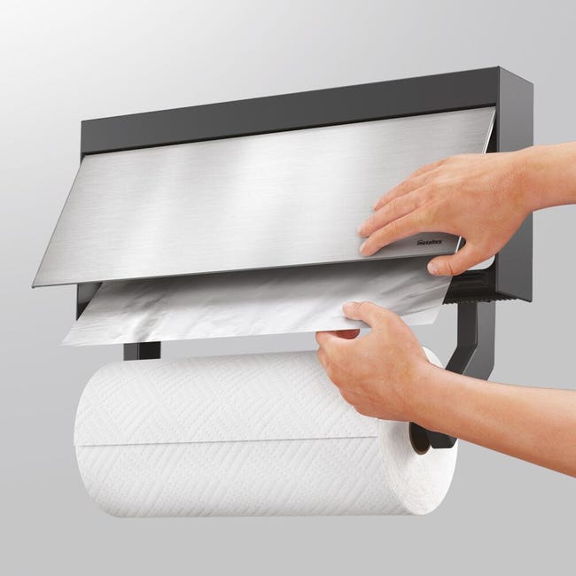 Portarrollos de Papel de Cocina de Acero Inoxidable Soporte para Papel de  Metal Dispensador de papel