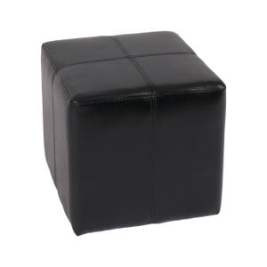 Pouf da ingresso Merlin Nero 48 x 40 x 35 cm Nero - negozio di mobili