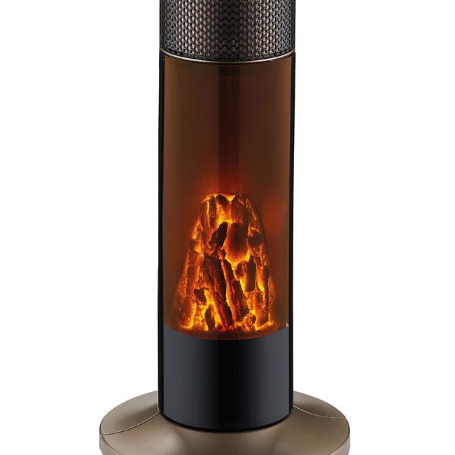 Acheter Réchauffeur de chauffage électrique élégant, effet de flamme  réaliste 3D, maintien au chaud en toute sécurité
