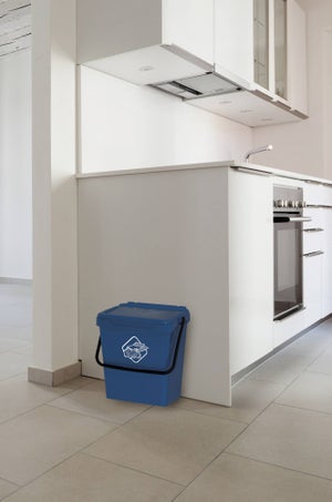 Poubelle de cuisine design pour recyclage 50L (25+25+4) Öko Vario